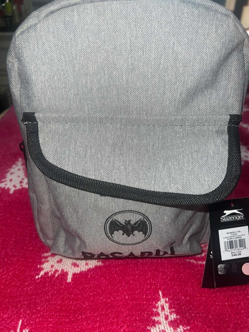 Bacardi Gray Bag with Flap
